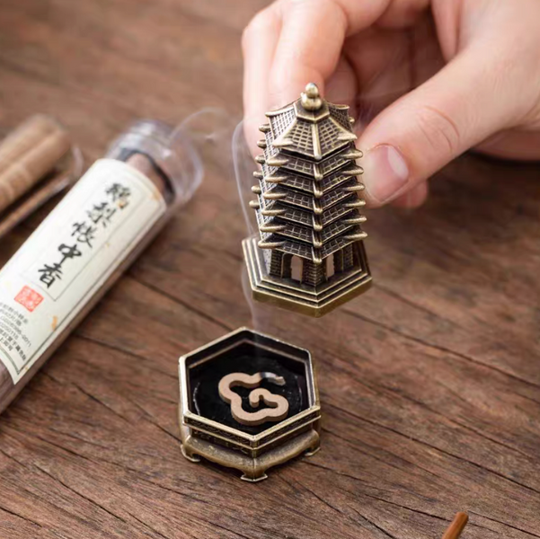 Башта Веньчан &mdash; Підставка для Пахощів  wenchang-tower-incense-burner-mini фото